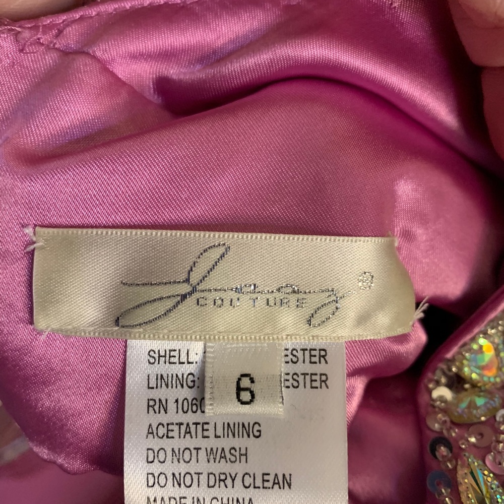 Beautiful pink prom dress
